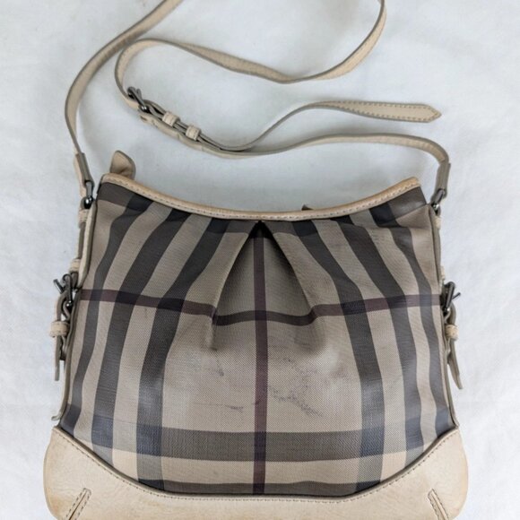 Burberry Smoked Trench Coated Canvas Hartham Crossbody Bag - Picture 1 of 11